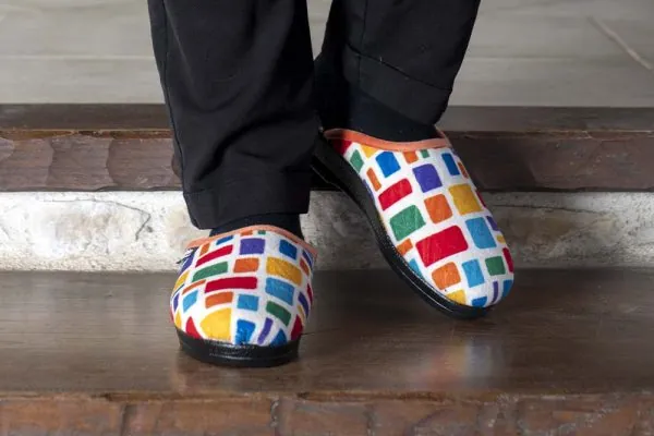 paire de sabot femme interieur et exterieur