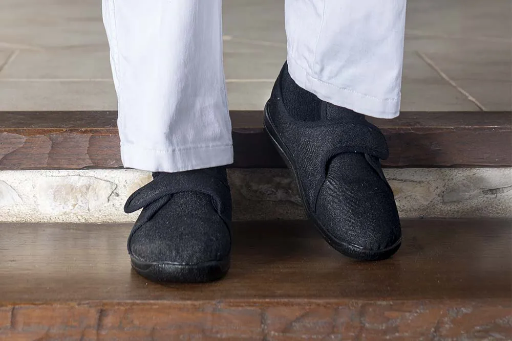 Paire de chausson en jean noir