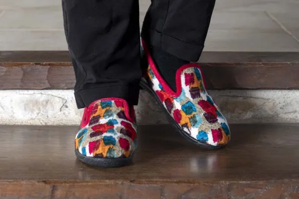 paire de pantoufles effet aquarelle